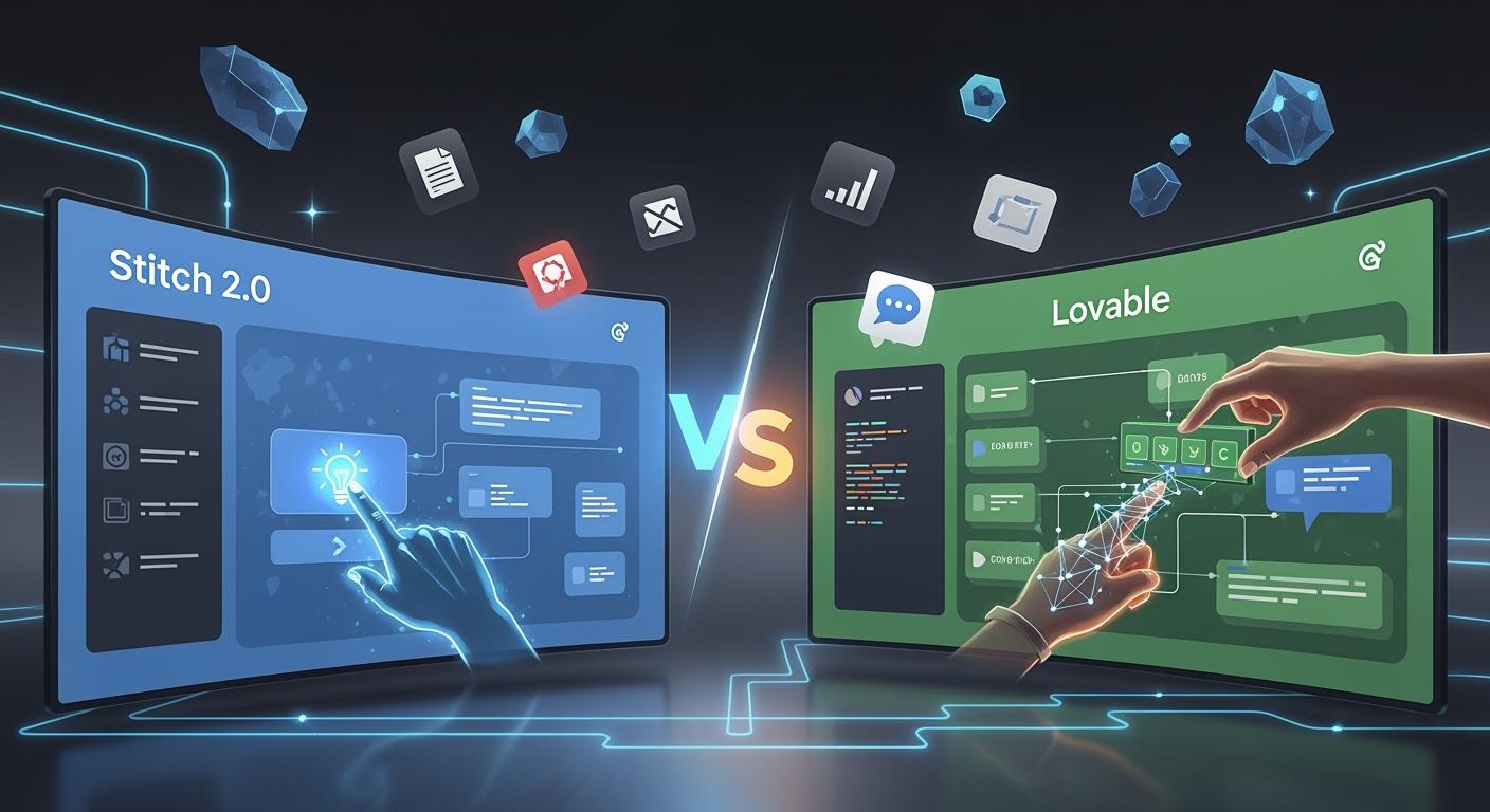 スティッチ2.0 vs Lovable どちらが最強AIアプリビルダー？