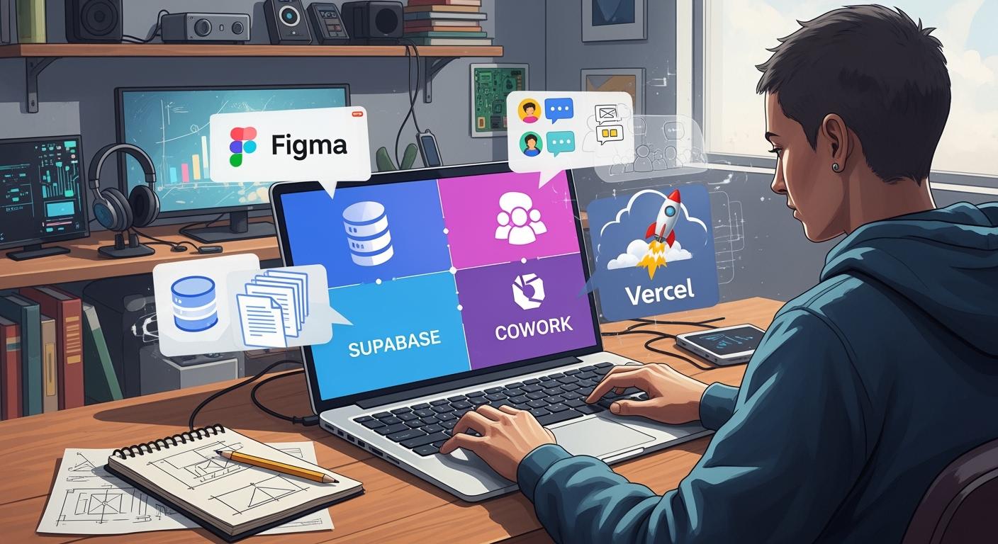 Tech Stack for Independent Development: Figma + Supabase + Cowork + Vercel