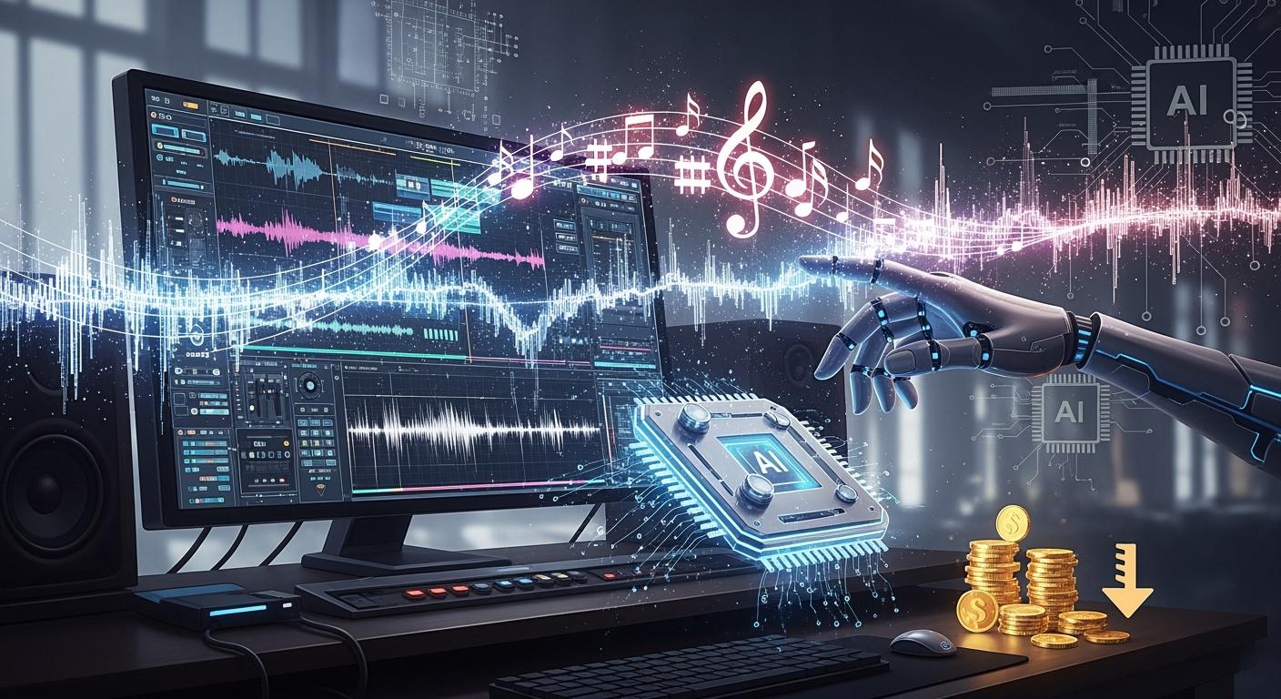 AI music cost saving and the revolution in non-singer music production costs