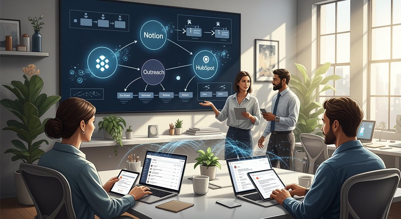 How to leverage Notion, Outreach, and HubSpot to optimize a sales team workflow