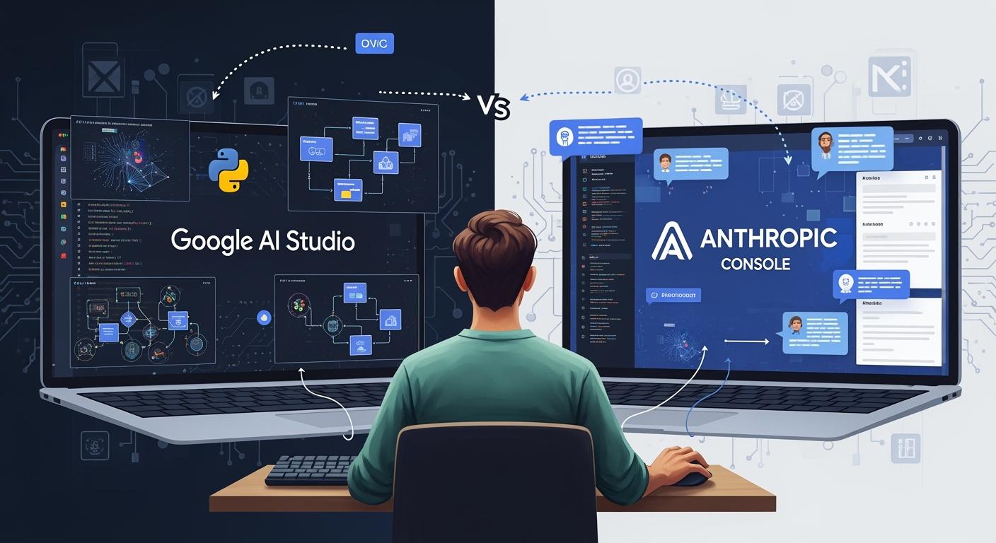 Google AI Studio vs Anthropic Console diferencias clave para desarrolladores