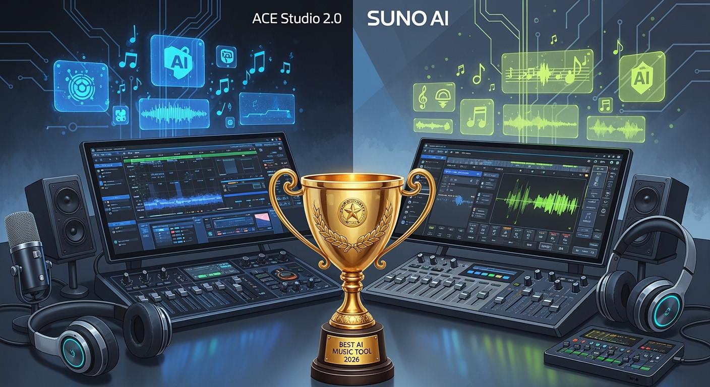 ACE Studio 2.0 vs Suno AI and the best AI music tool 2026