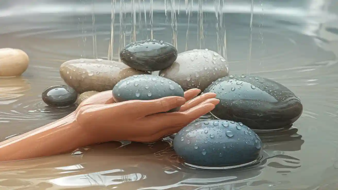 Peut-on vraiment se doucher avec ses pierres naturelles ?