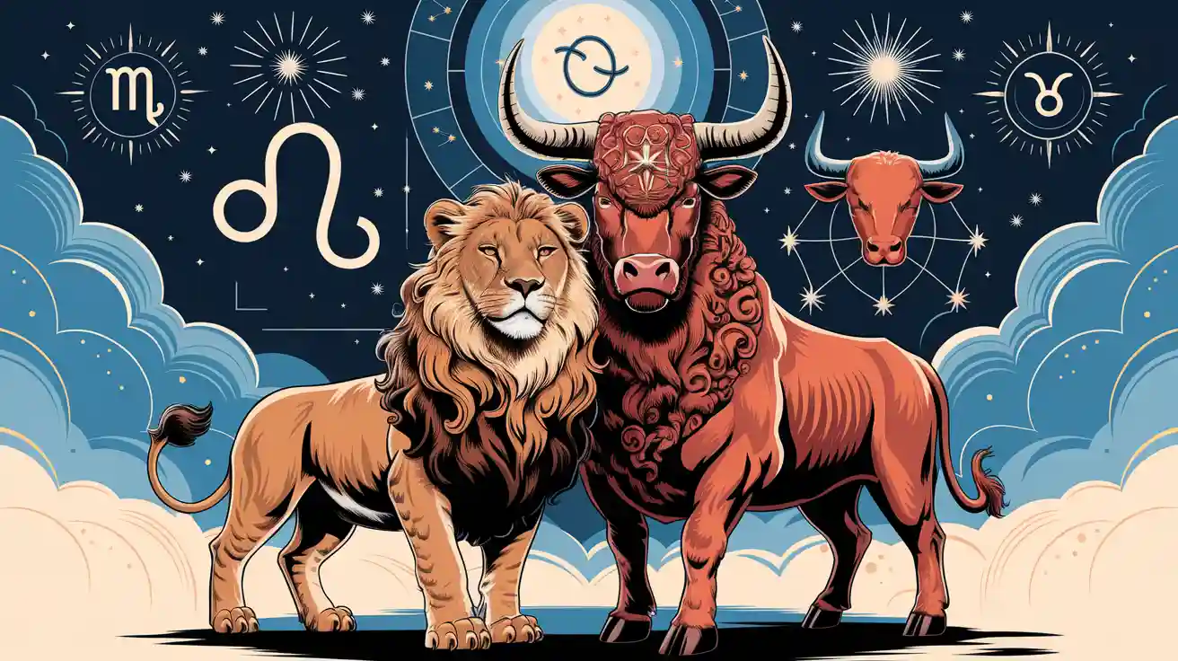 Compatibilité Amoureuse : Femme Lion et Homme Taureau
