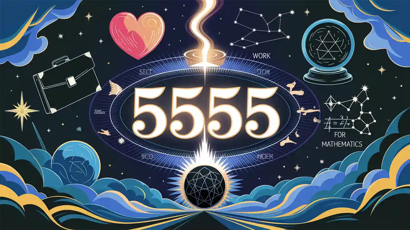 Le Chiffre 5555 en Numérologie : sa signification en amour, au travail, en astrologie, en ésotérisme, en mathématique, ses symboles et son message angélique ! On vous dit tout…