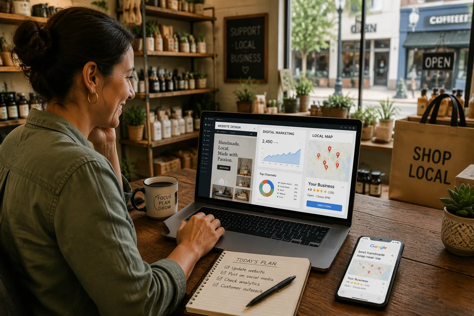 Which website desing, digital marketing, local SEO would you most recommend for a small business?