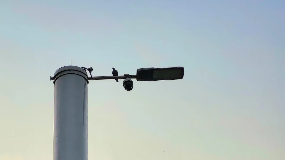Smart light poles technology