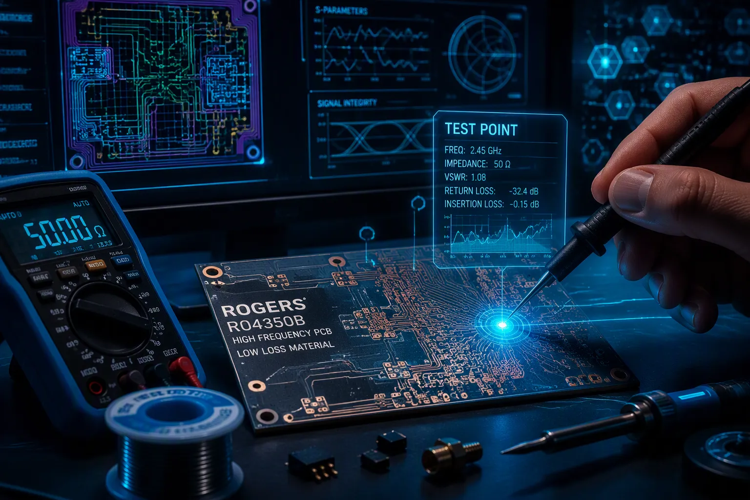Low-Loss Rogers PCB Materials for Advanced Electronics