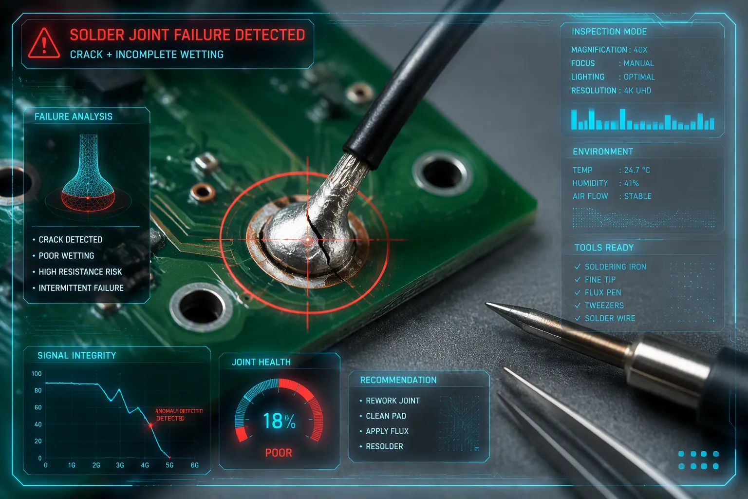 Common Causes of Wire-to-PCB Solder Joint Failure