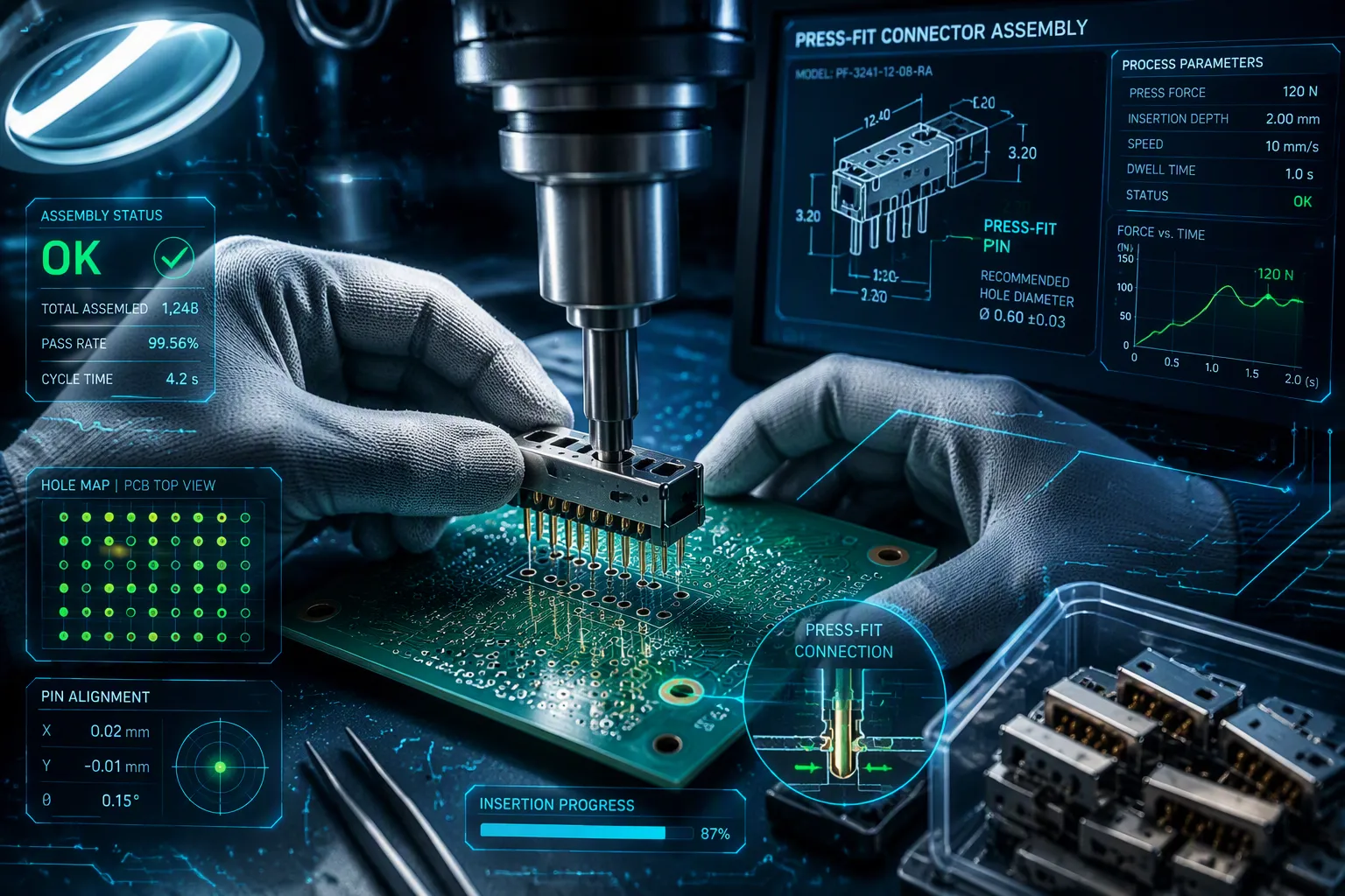 Press-Fit Connector Assembly Process
