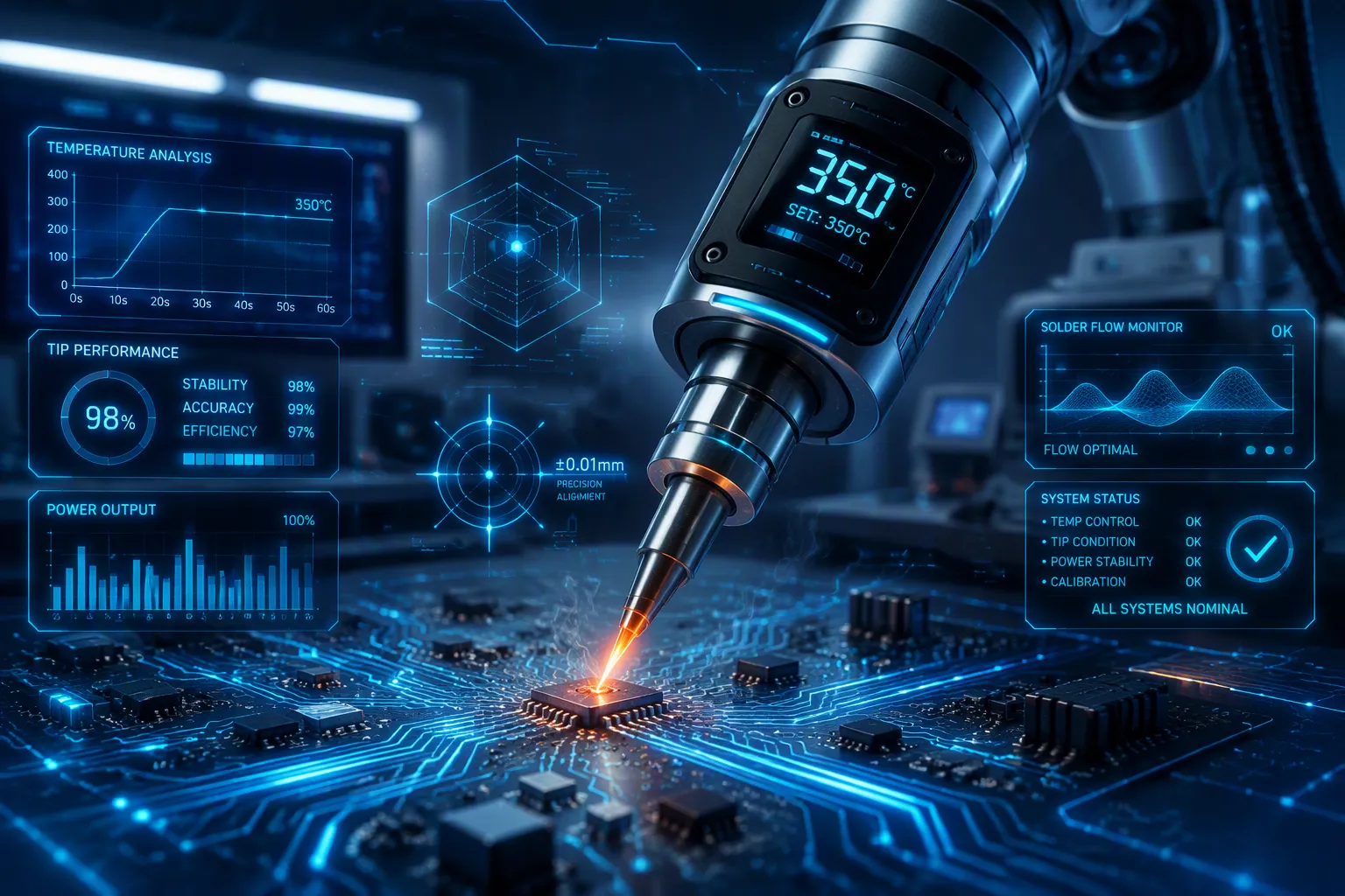 Set Temperature vs. Actual Tip Temperature: Why Robotic Soldering Results Can Vary