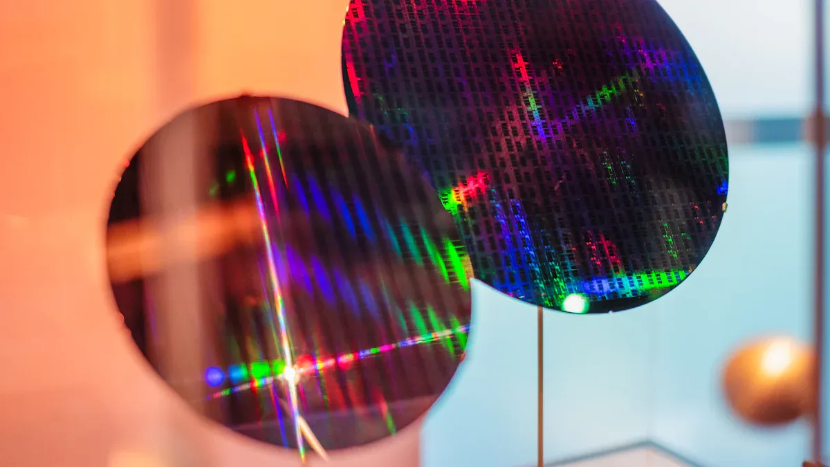 Künstlerische Elemente in integrierten Schaltkreisen Bilder