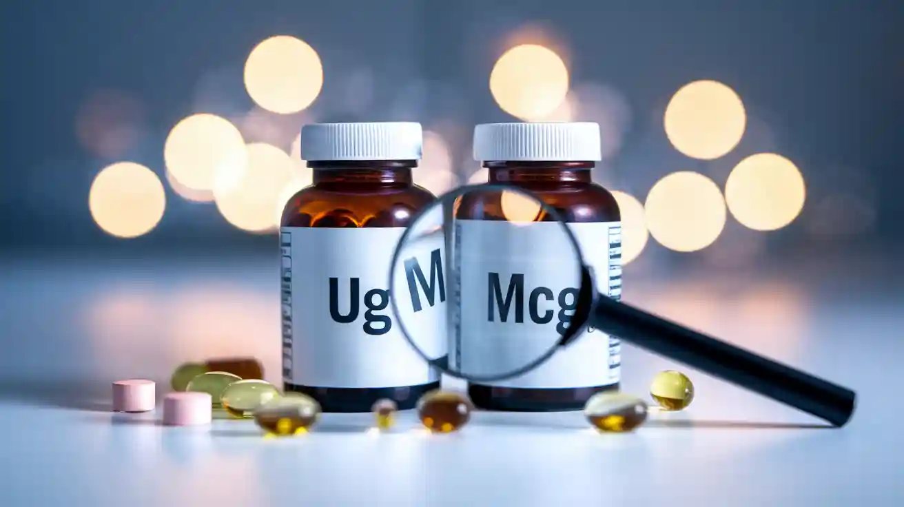 Difference between ug and mcg on Vitamin Labels