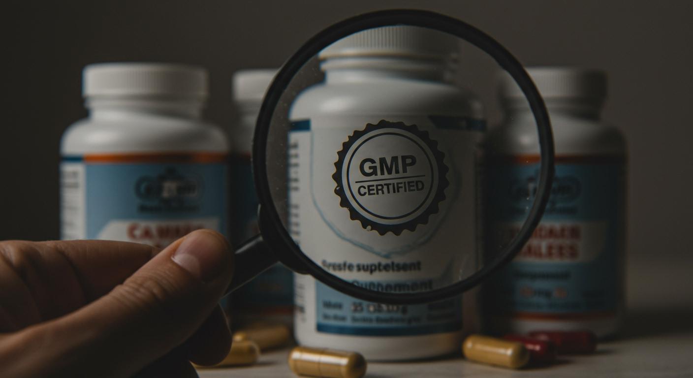 Why look for GMP on supplement bottles?