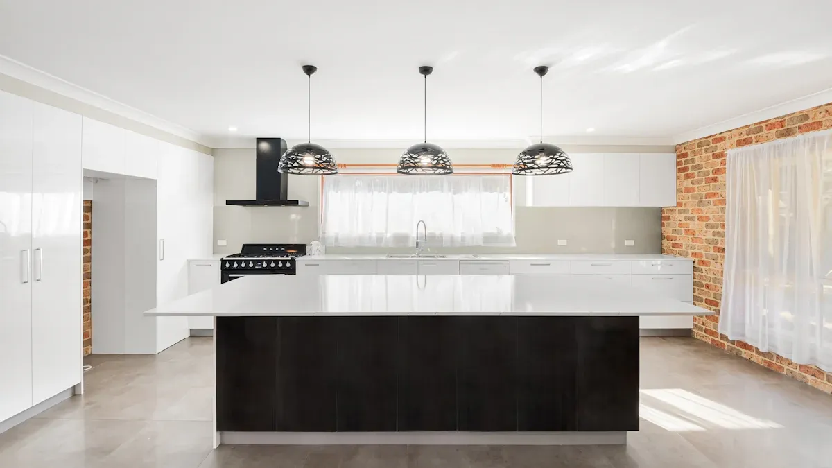 how low should pendant lights hang over island