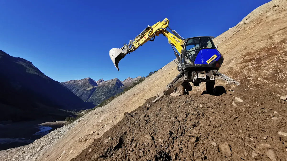 Mining Drilling Machine 37° Grade Climbs Win in Action
