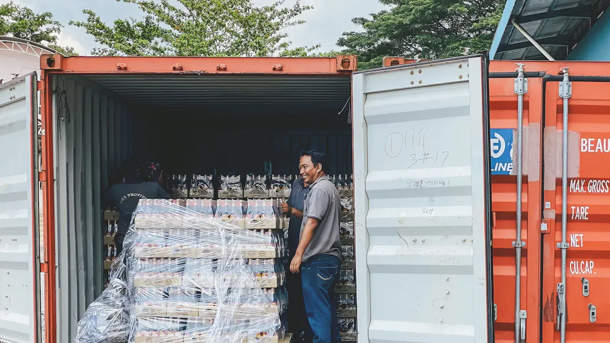 Preparation for Fast Loading Shipping Container Without Rehandles