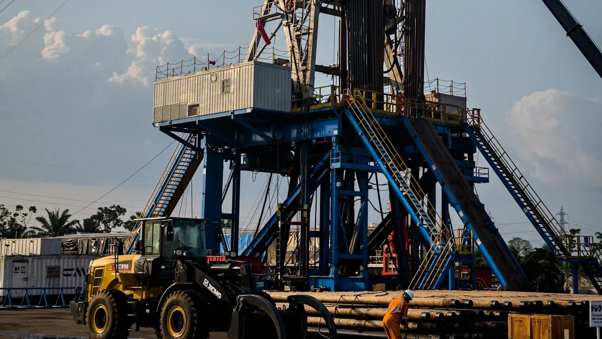 Well Drilling Rig Big Volume Handles Heavy Debris