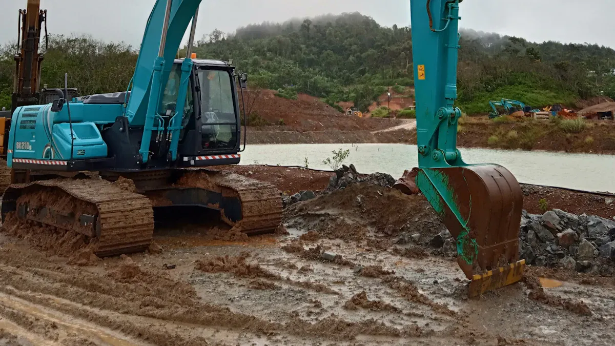 HDD Machine High Flow Mud System Clears Debris Fast