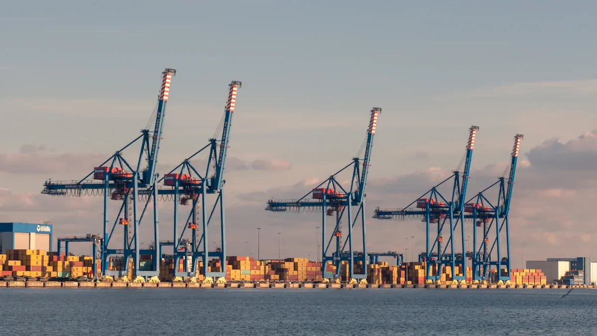 Container gantry crane: anti-sway in gusts