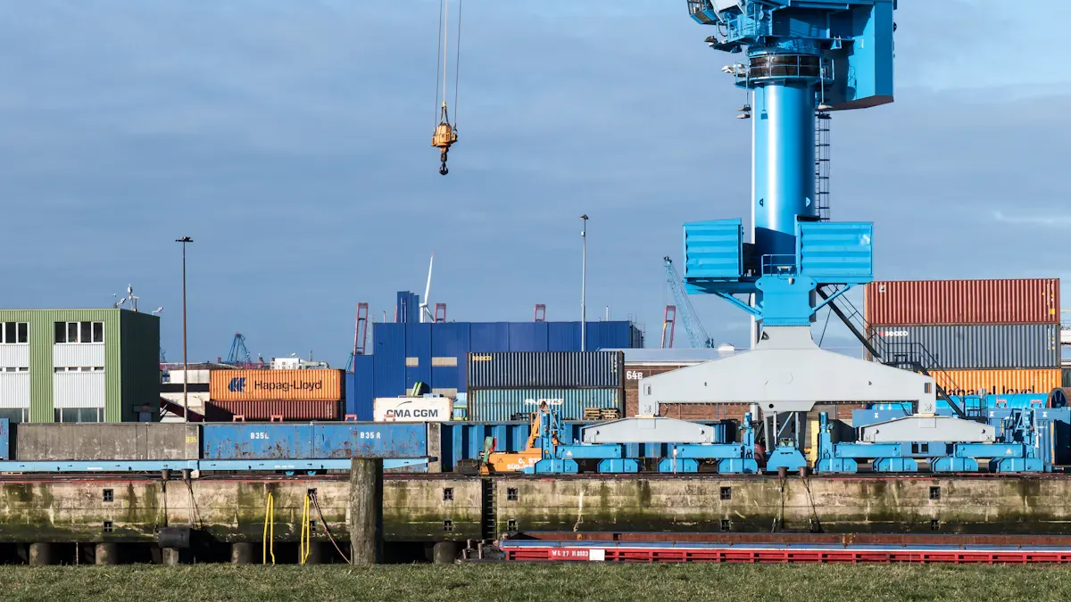 Portal crane dispatch: reduce end-stop waiting