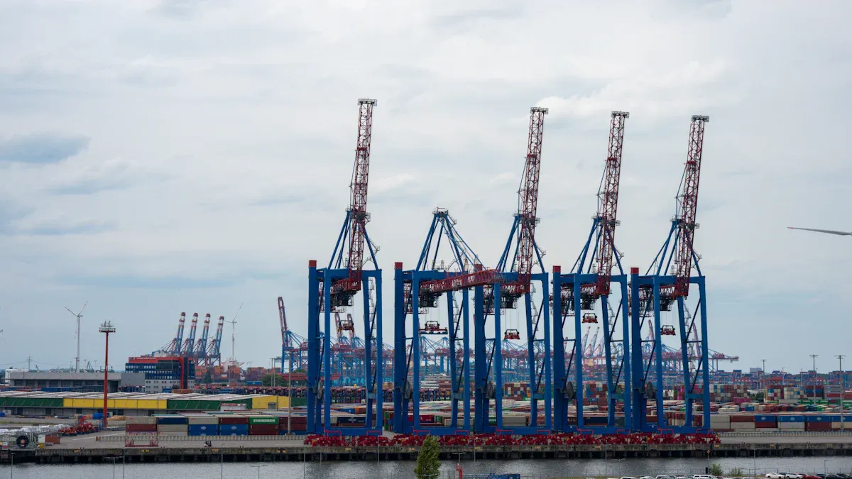 Port crane blind-spot monitoring saves maintenance too