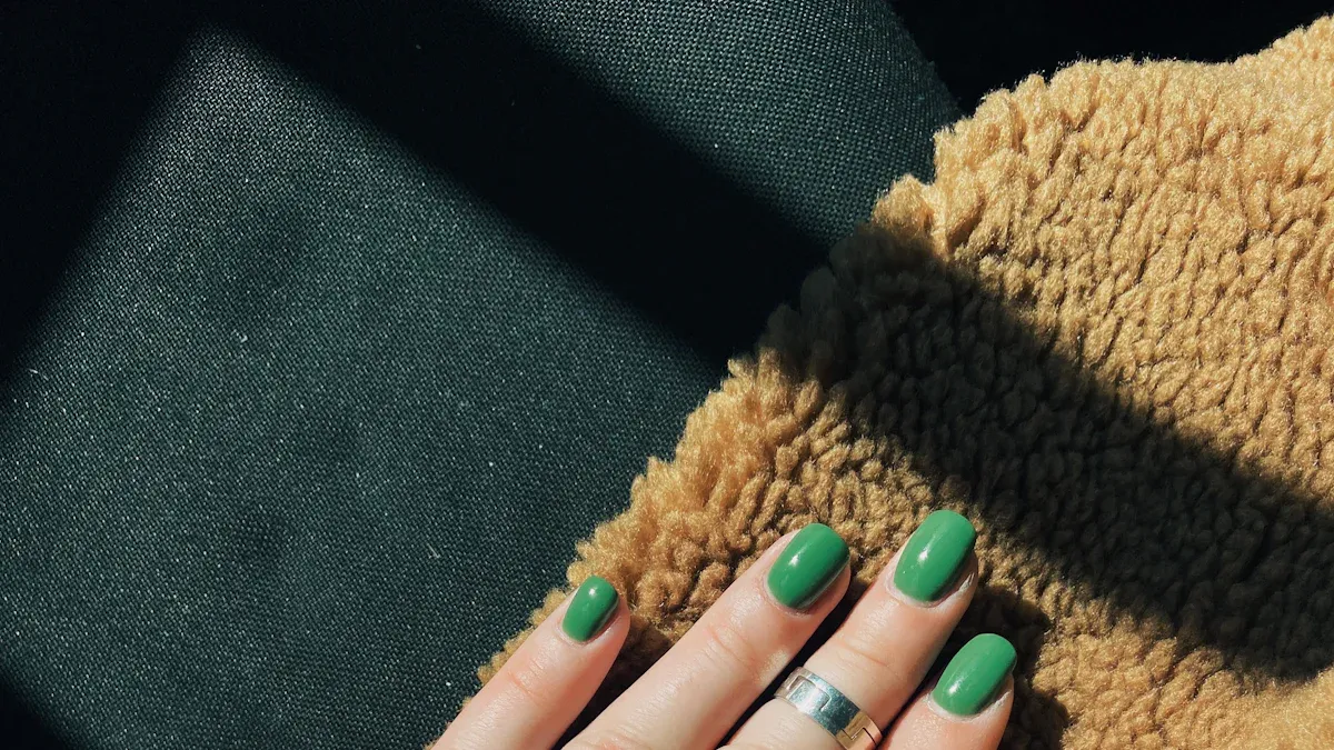 Green-Colored Nail Treatment