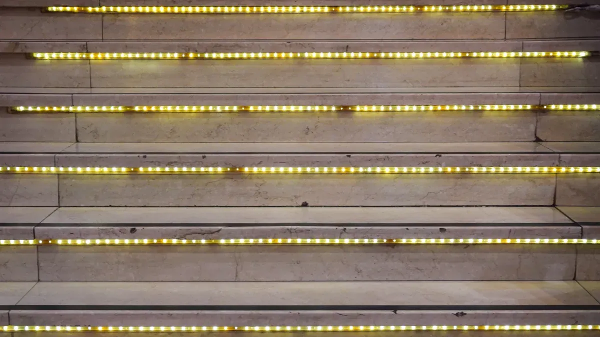 LED Strip Staircase Lighting