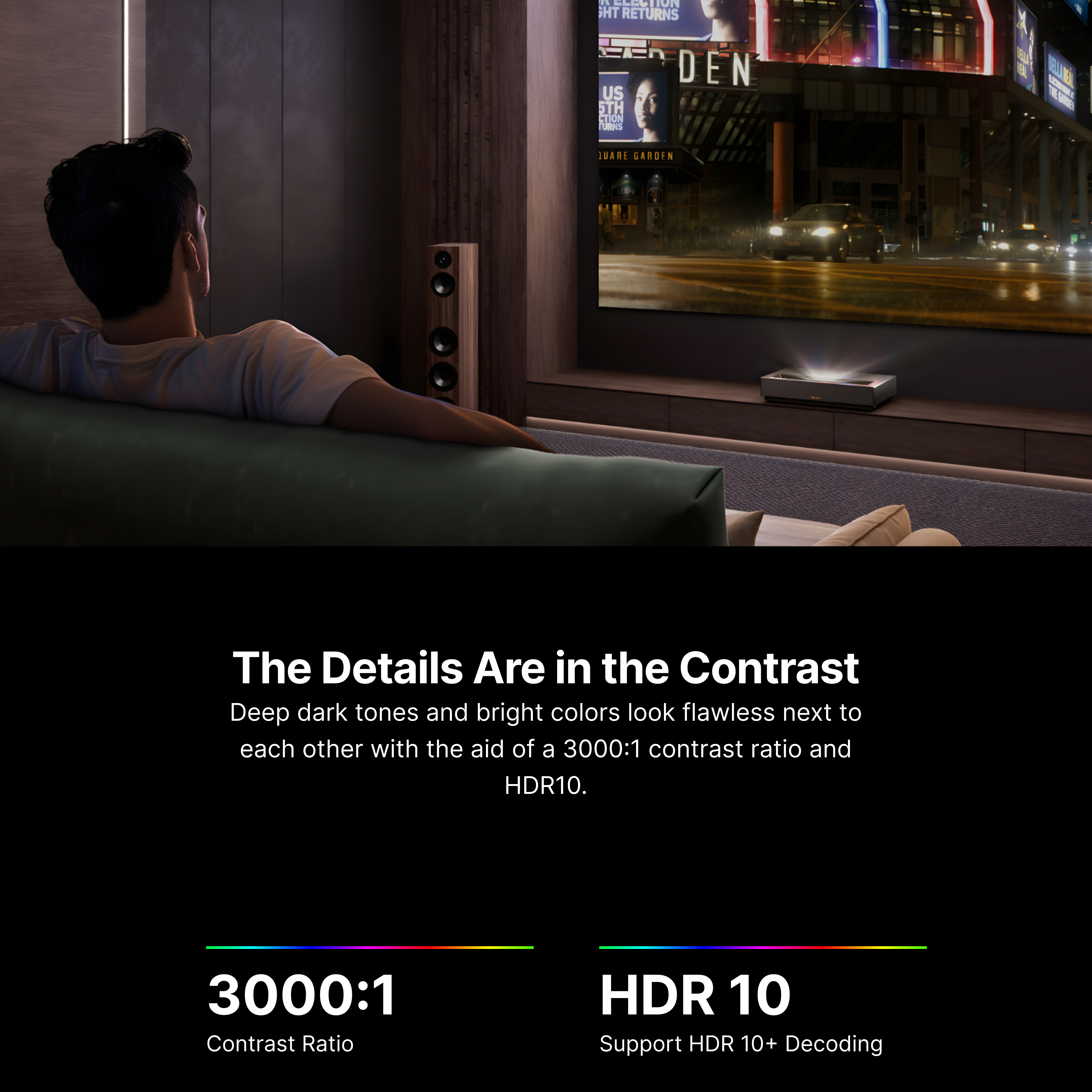 Superior Image Quality with Laser Projector