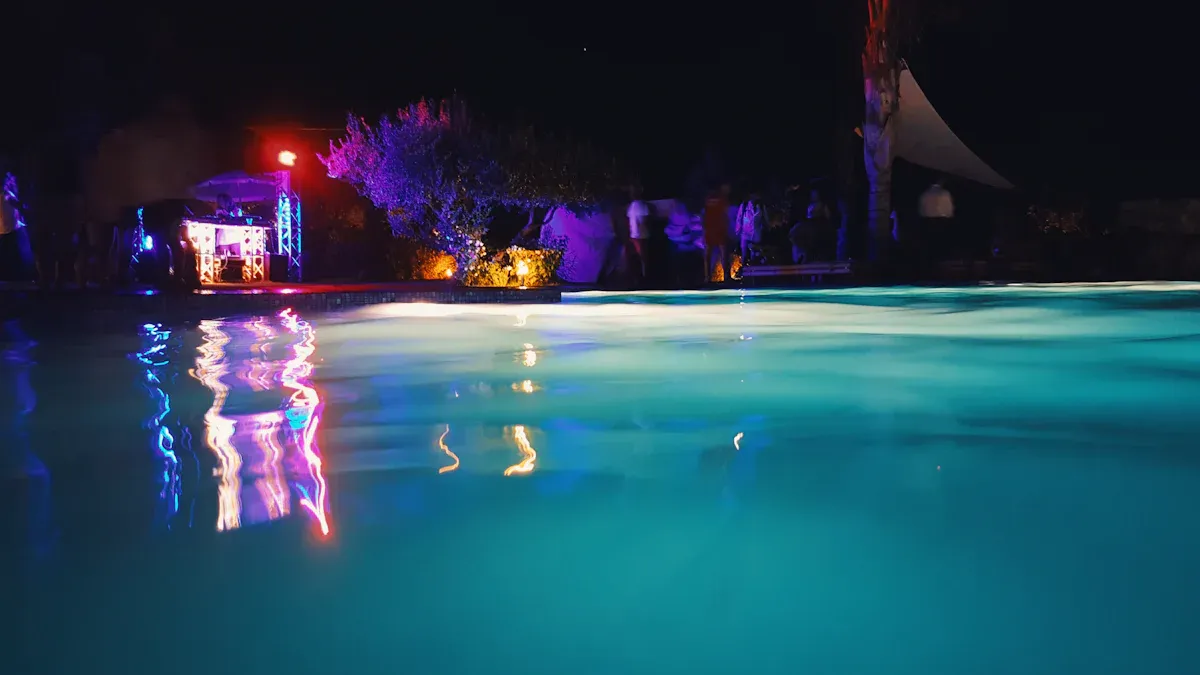 Types of Above Ground Pool LED Lights