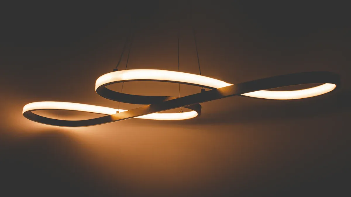 Surface-mounted led tape light track