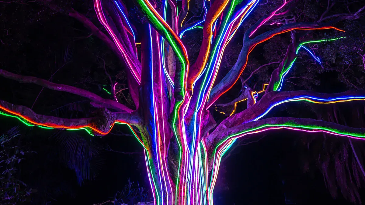 Flexible led tape light track