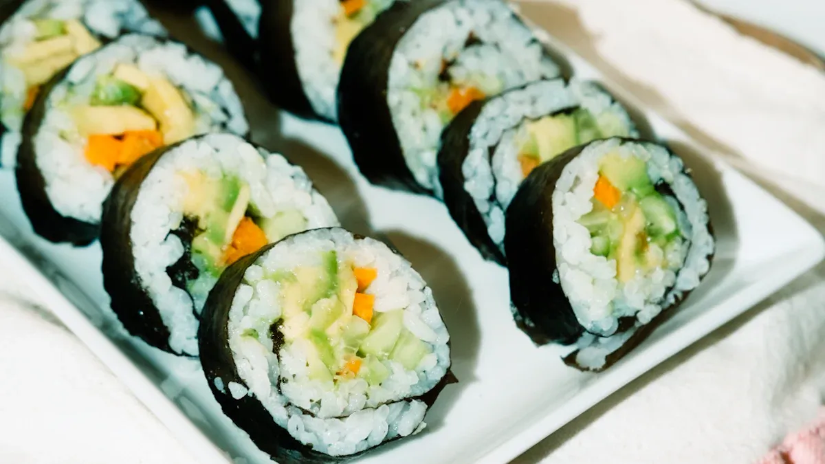 Ingredients and Equipment for Seaweed Rolls