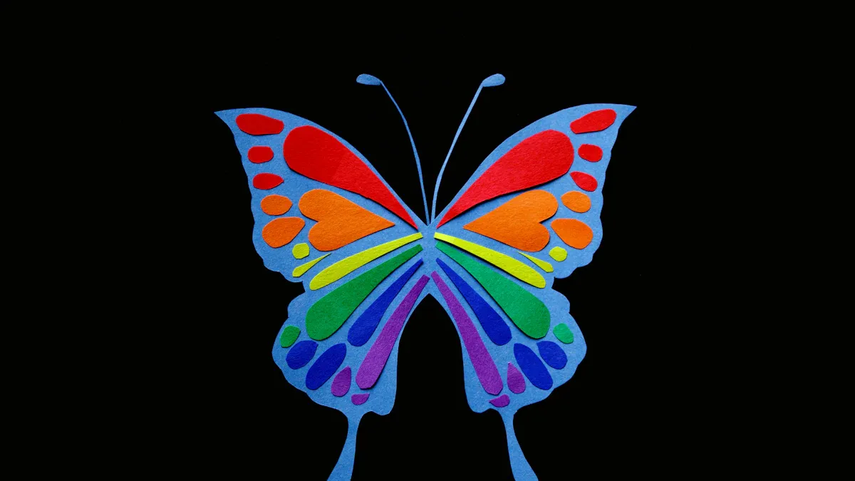 Colorful Butterfly Drawing
