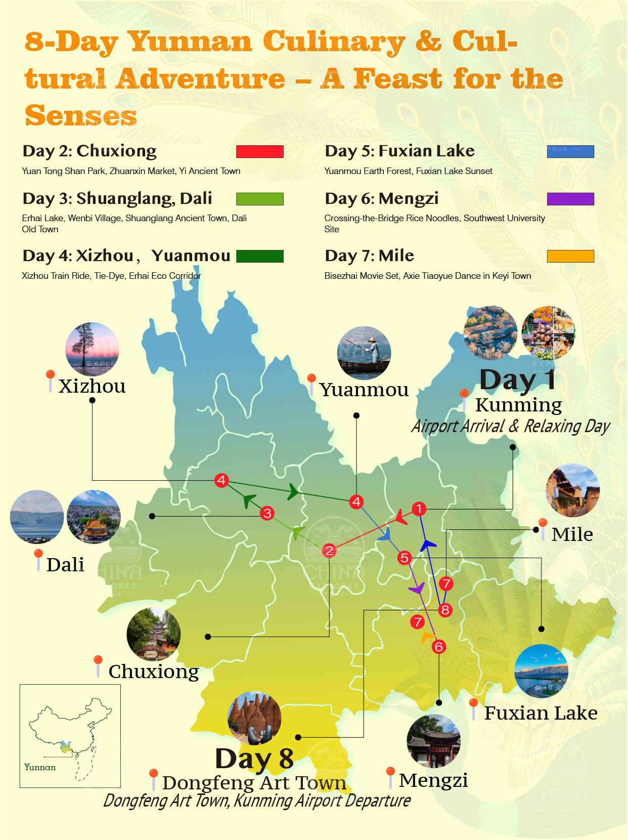 8-Day Classic Yunnan Tour: Kunming, Dali, Lijiang & Shangri-La