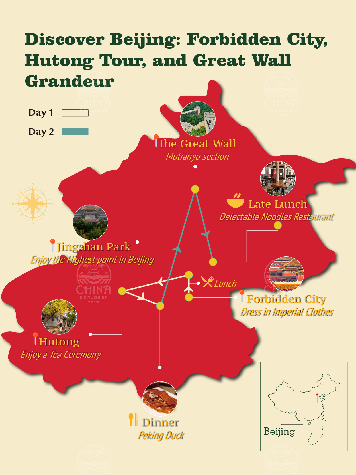 Beijing Day Tour – Forbidden City, Summer Palace and Peking Duck