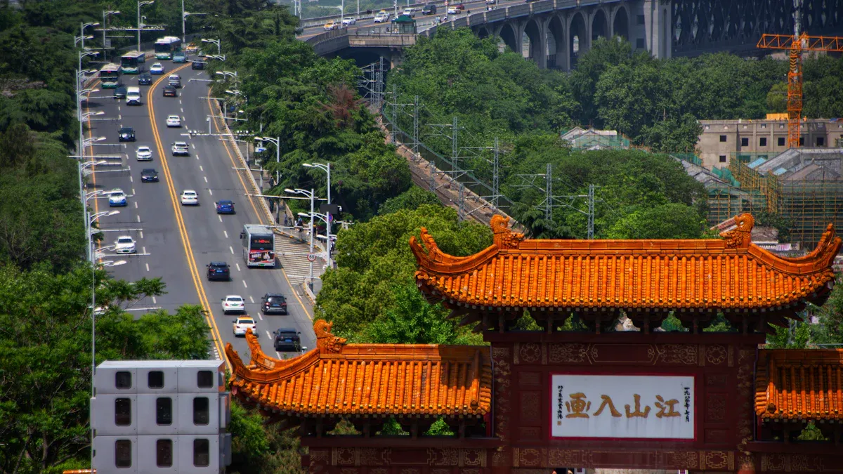 Wuhan Yellow Crane Tower Location