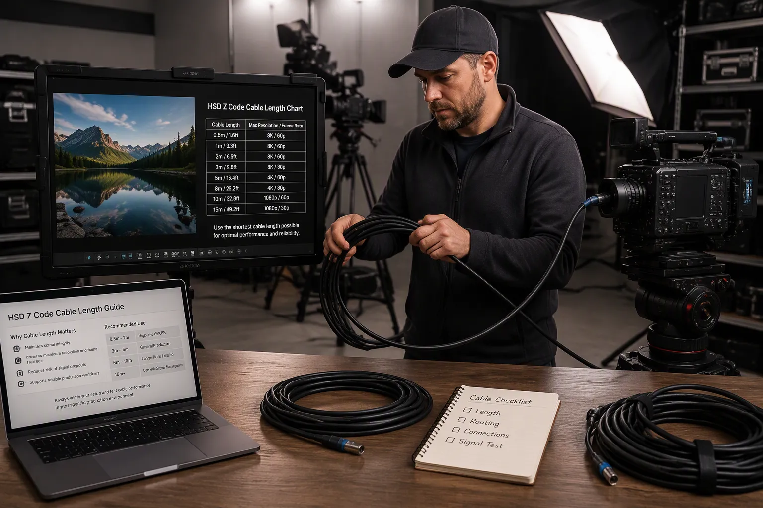 HSD Z Code Cable Length Guide for Video Applications