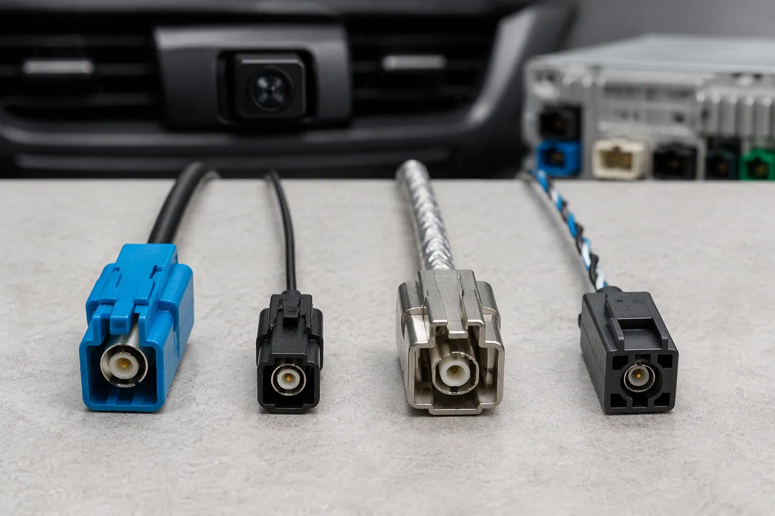 FAKRA vs. Mini FAKRA vs. HSD vs. LVDS