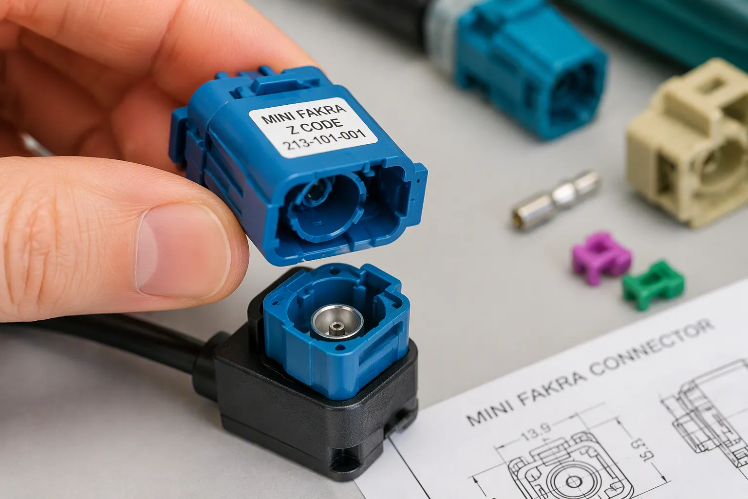 Mini FAKRA Connector Coding Mechanisms
