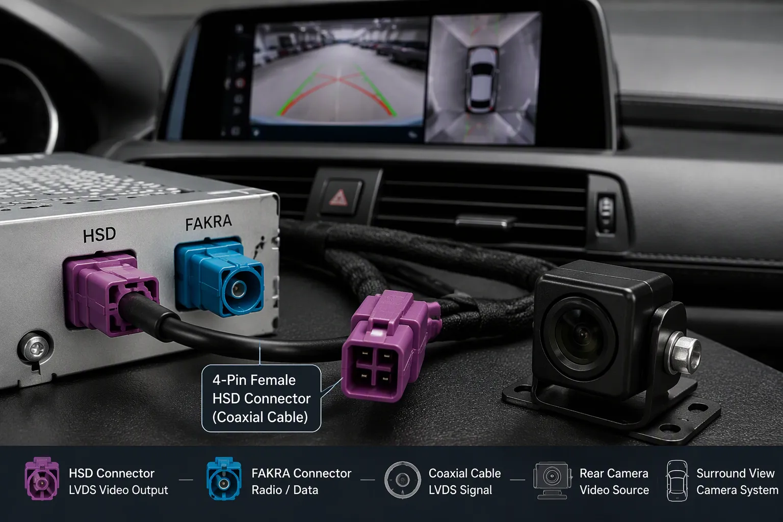 LVDS Displays, Rear-View Cameras, and Infotainment Links