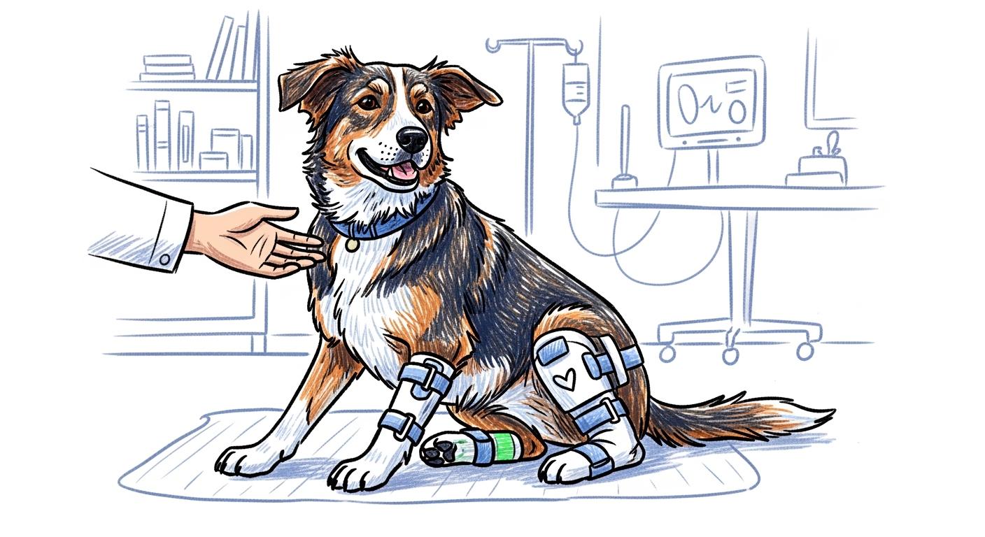 Dog Knee Braces for Bilateral Hind Leg Support and Post-Surgery Rehabilitation