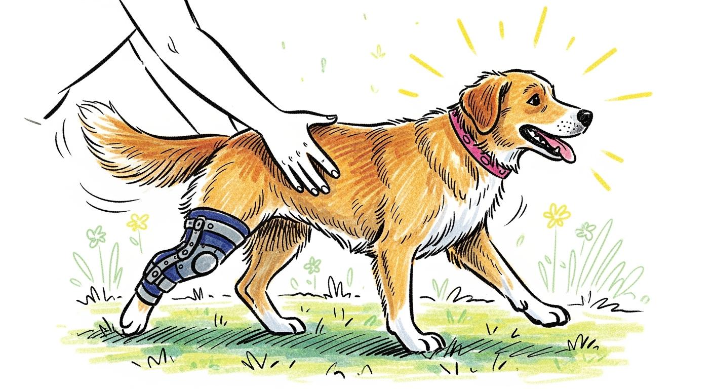 Success Stories Using a Knee Brace for a Dog in Arthritis and Rear Leg Support Rehabilitation