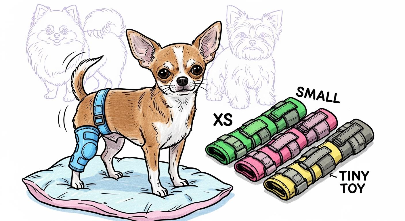 Knee Brace for Small Dogs That Offers Proper Fit and Lightweight Support for Chihuahuas and Other Toy Breeds