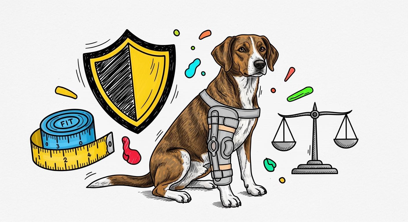 Choosing the Ideal Knee Brace for Dog by Comparing Material Durability Fit and Stability Features