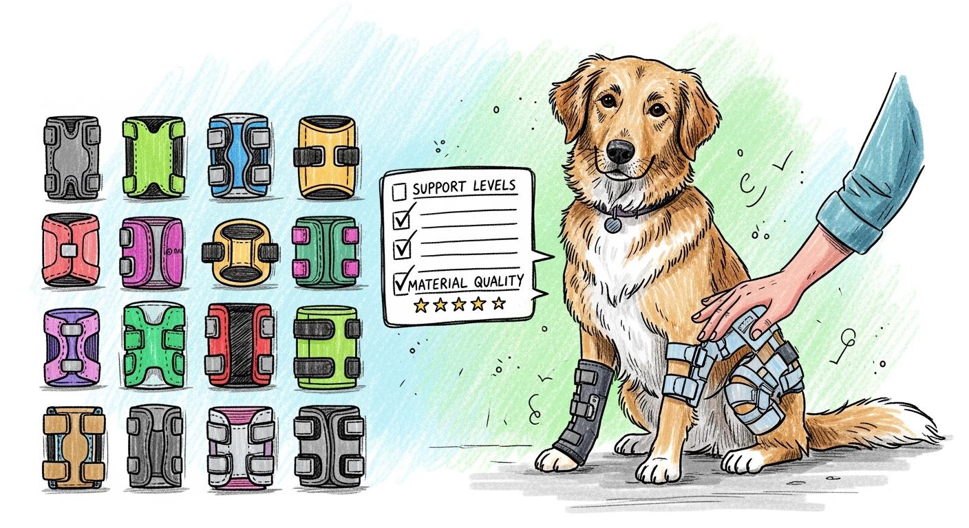 Selecting the Most Suitable ACL Brace for Dog CCL Injury by Evaluating Support Level and Material Quality