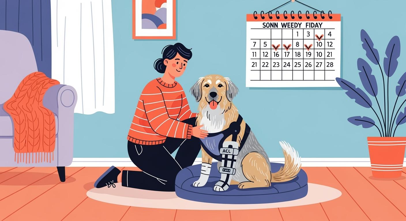 Week by Week Dogs ACL Brace Recovery Timeline for Pet Parents and Senior Dog Support