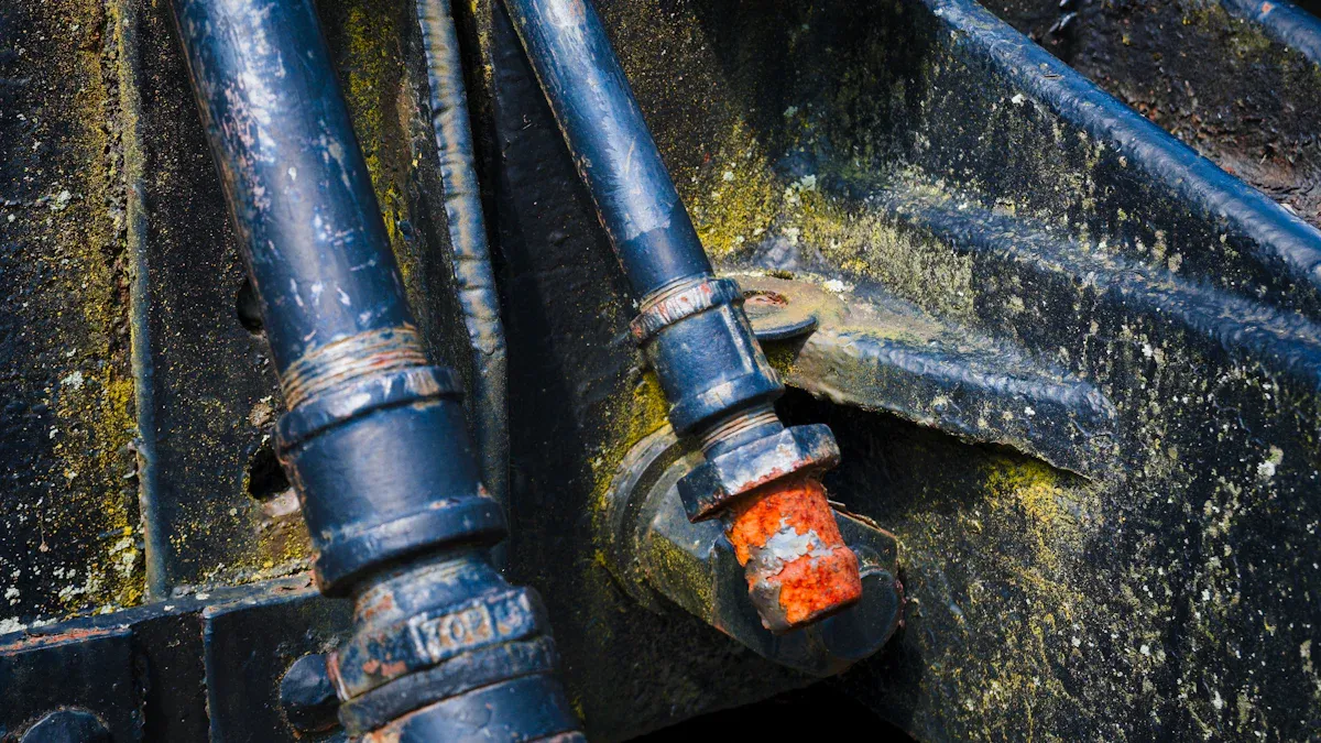 Identify Leaking Hydraulic Fittings