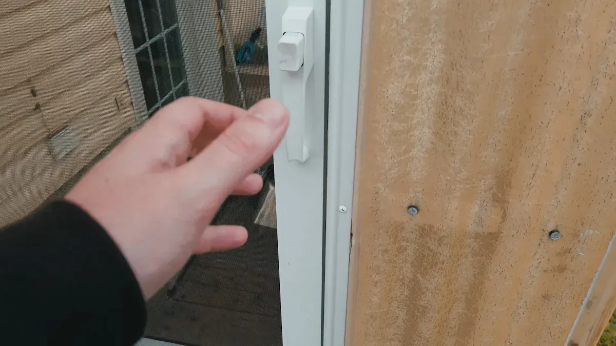 Adjusting Glass Door Lock