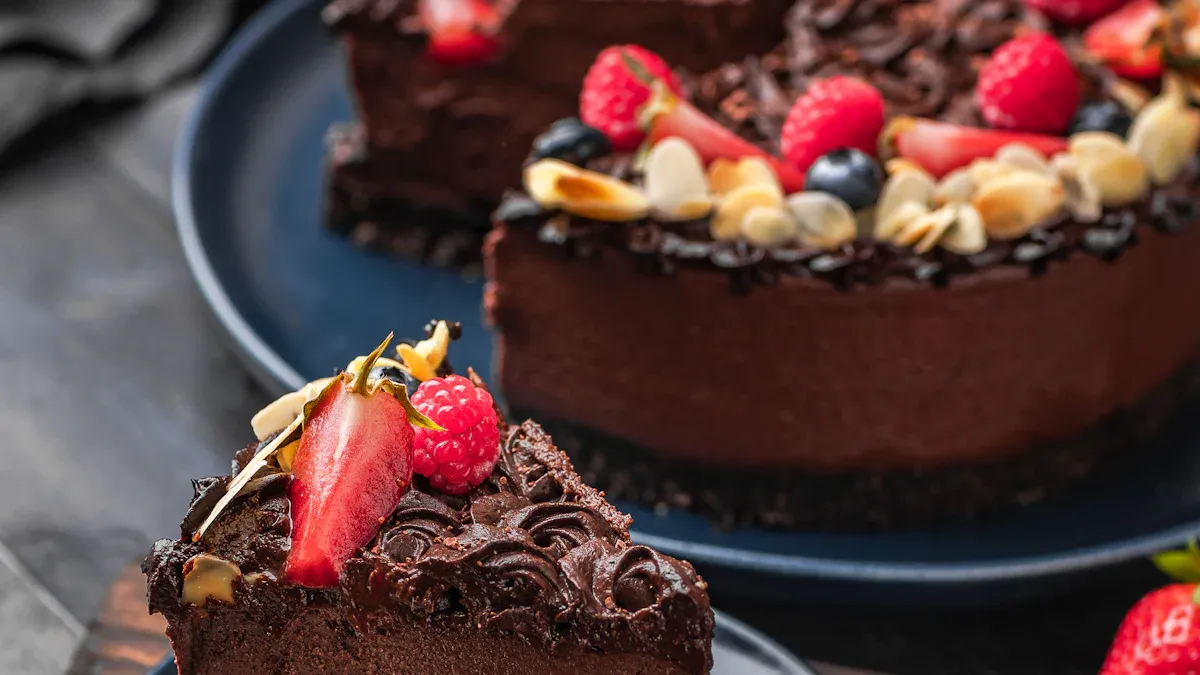 Chocolate Brownie Mousse Cake